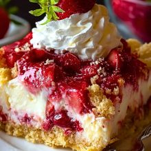The Ultimate Strawberry Cheesecake Dump Cake - Cook Craze
